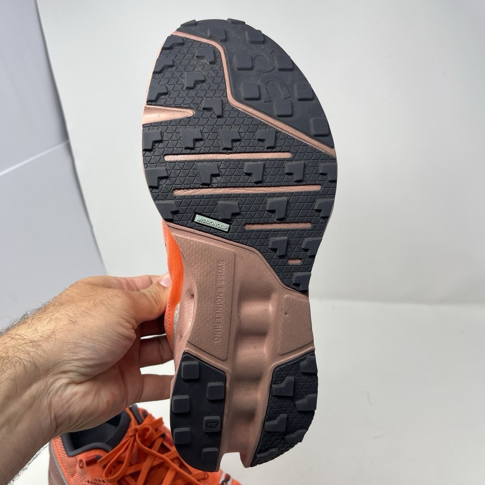 On Cloudsurfer Trail Women's Running Shoes Flame/Dustrose Size 9 Sneakers - Picture 4 of 12